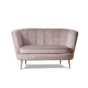 Canapea velur gri 130 x 78 x73 h