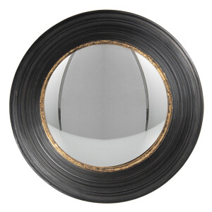Oglinda perete poliuretan negru auriu 34x6 cm