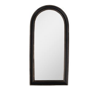Oglinda perete polirasina neagra 15x2x31 cm