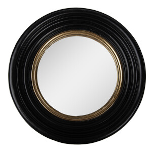 Oglinda perete polirasina neagra aurie 31x4 cm
