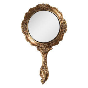 Oglinda de mana polirasina multicolora 10x2x18 cm