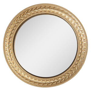 Oglinda perete polirasina aurie Ø 13x2 cm