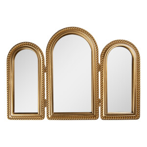 Oglinda de masa polirasina aurie 50x2x35 cm