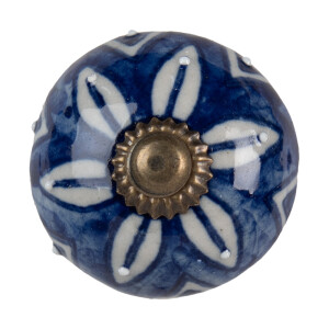 Set 4 butoni mobilier fier ceramica multicolor 4x4 cm