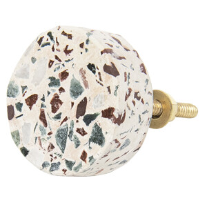 Buton mobilier fier piatra 4x3 cm