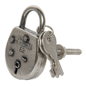 Maner mobila din fier argintiu 3 cm x 5 cm