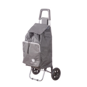 Carucior cumparaturi, cu roti, gri 38 x 36 x 96,5 cm