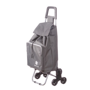 Carucior cumparaturi, cu roti, gri 40,5 x 37 x 96,5 cm