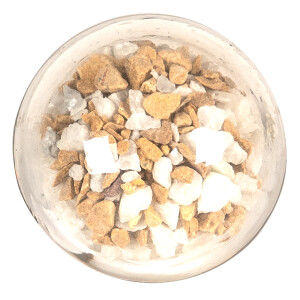 Buton mobilier sticla maro 4x4 cm