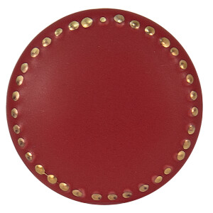 Set 4 butoni mobilier ceramica rosie aurie 4x3 cm