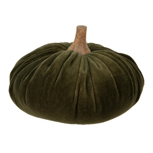 Dovleac decorativ lemn natur textil verde BG 20x14 cm