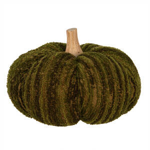 Dovleac decorativ lemn natur textil verde MK 20x14 cm
