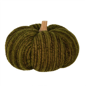 Dovleac decorativ lemn natur textil verde BR 25x16 cm