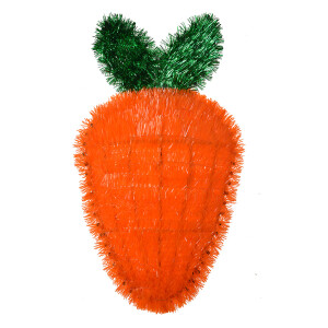 Morcov decorativ portocaliu verde 20x3x37 cm