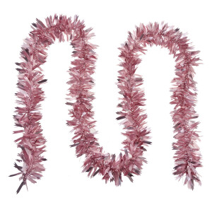 Ghirlanda Craciun beteala plastic roz 200 cm