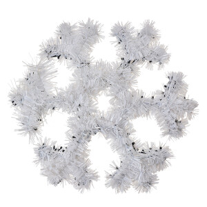 Decoratiune Fulg beteala alba 29x29x1 cm