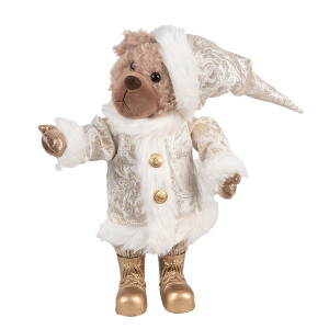 Figurina Ursulet textil multicolor 22x16x36 cm