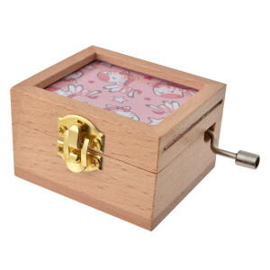 Cutie muzicala lemn 9x6x4 cm
