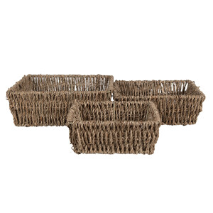 Set 3 cosuri 23x23x8 cm, 21x21x7 cm, 17x17x6 cm
