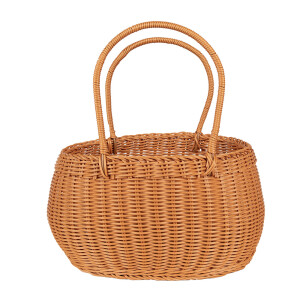 Cos plastic maro 38x24x19/38 cm