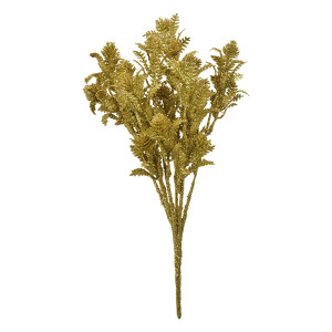 Buchet flori artificiale plastic auriu 10x7x35 cm