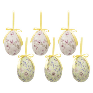 Set 6 oua Paste plastic Ø 7x10 cm