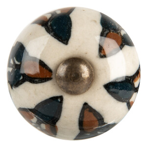 Buton mobilier ceramica multicolora Ø 3x3 cm / S4 cm
