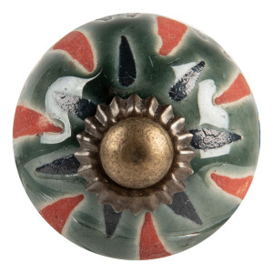 Buton mobilier ceramica multicolora Ø 3x3 cm / S4 cm