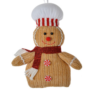 Figurina Turta Dulce textil multicolor 15x4x21 cm
