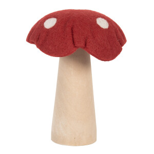 Ciupercuta decorativa textil multicolor 14x14x17 cm
