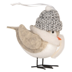 Figurina Pasare textil 11x7x12 cm