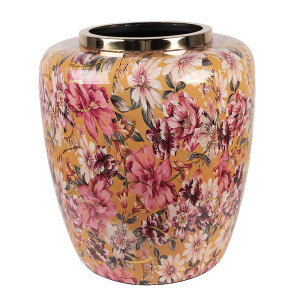 Vaza flori metal multicolor Flowers Ø 33x36 cm