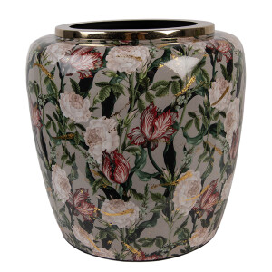 Vaza flori metal multicolor Flowers Ø 25x25 cm