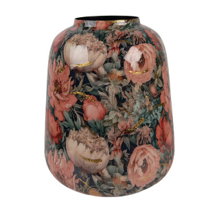 Vaza flori metal multicolor Flowers Ø 21x25 cm