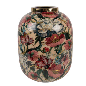 Vaza flori metal Flowers Ø 17x22 cm