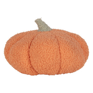 Dovleac Halloween decorativ poliester portocaliu bej Ø 35x22 cm