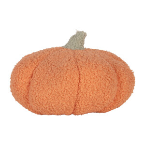Dovleac Halloween decorativ poliester portocaliu bej Ø 30x18 cm