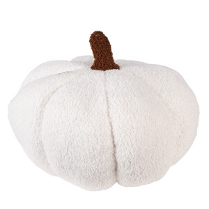 Dovleac Halloween decorativ poliester alb maro Ø 35x22 cm