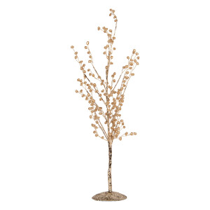 Copac decorativ metal plastic auriu 9x9x46 cm