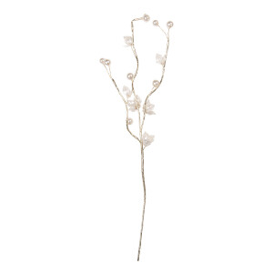 Floare artificiala plastic alb 4x4x40 cm