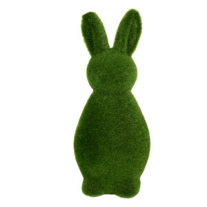 Figurina Iepuras Paste efect iarba verde  Ø 10x25 cm