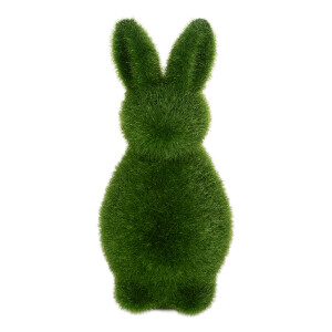Figurina Iepuras Paste efect iarba verde Ø 7x14 cm