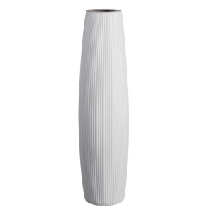 Vaza flori ceramica alba  19,5 x 76 cm