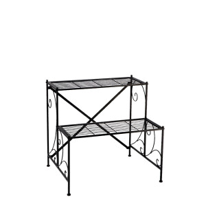 Raft pardoseala fier negru 60 x 49 x 59 cm