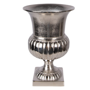 Vaza flori aluminiu argintiu Ø 20x29 cm