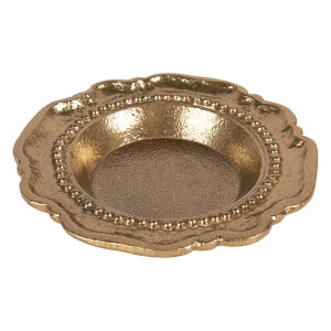 Bol decorativ aluminiu auriu Ø 12x2 cm