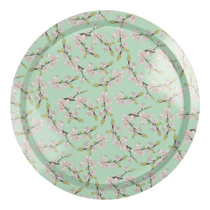 Farfurie metal verde roz Ø 32x2 cm