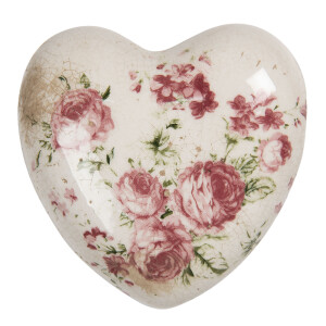 Set 2 decoratiuni Inimioare ceramica 11x11x4 cm