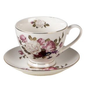 Set 6 cesti portelan 12x9x7 cm, 13x2 cm, 200 ml