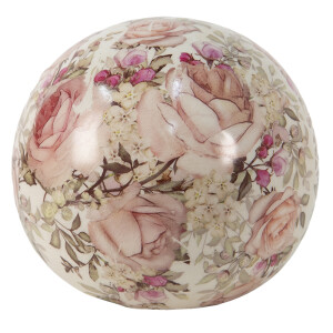 Set 4 sfere decorative ceramica 9x8 cm